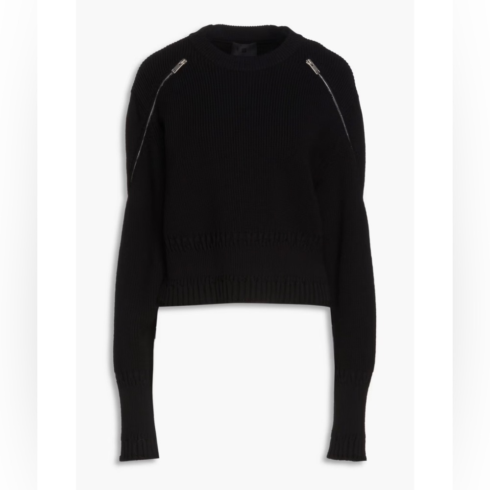 💜Givenchy zip-detail long-sleeve jumper